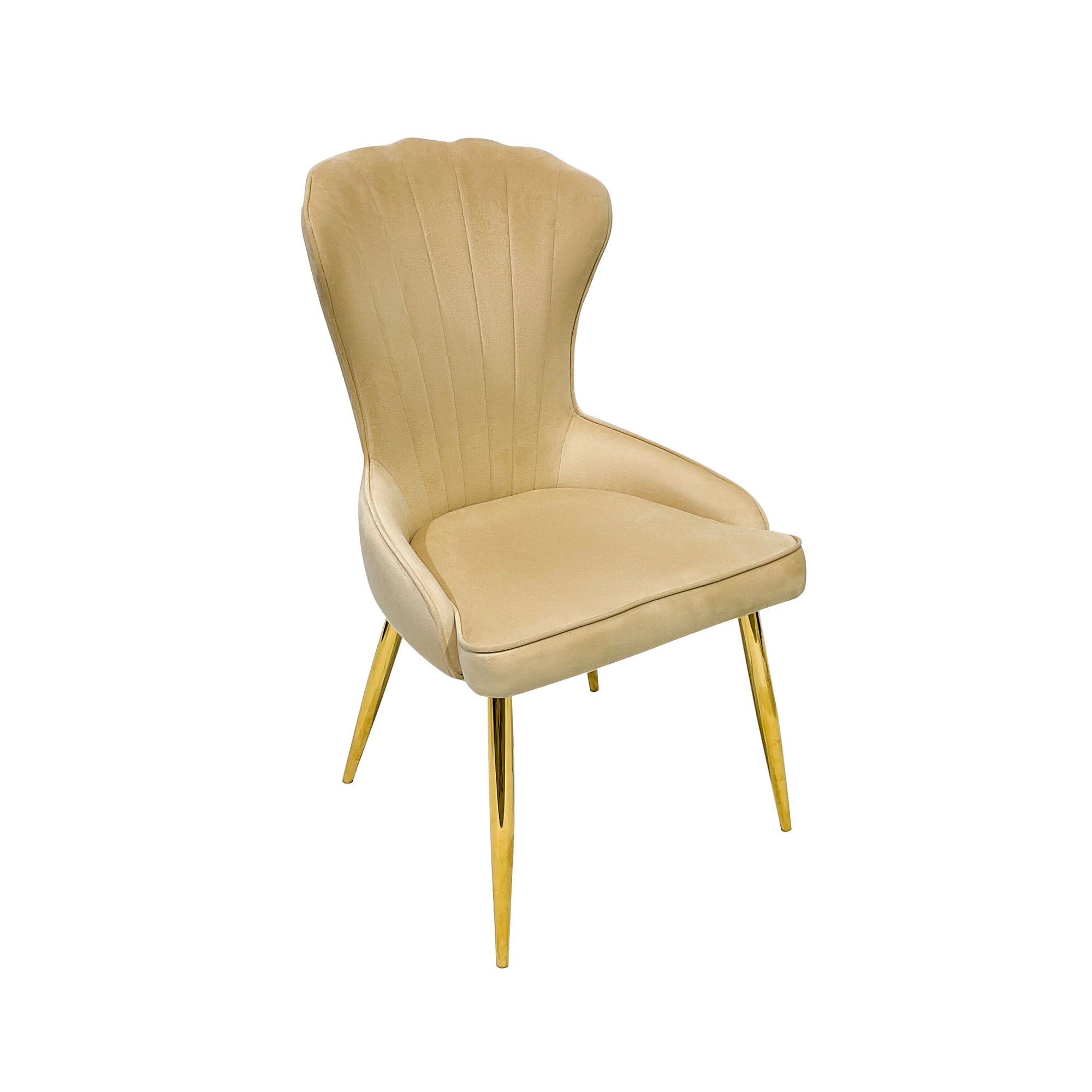 Dining Chairs Velvet Cushion Seat Chair Stainless Steel Golden Legs Dining Room Chair