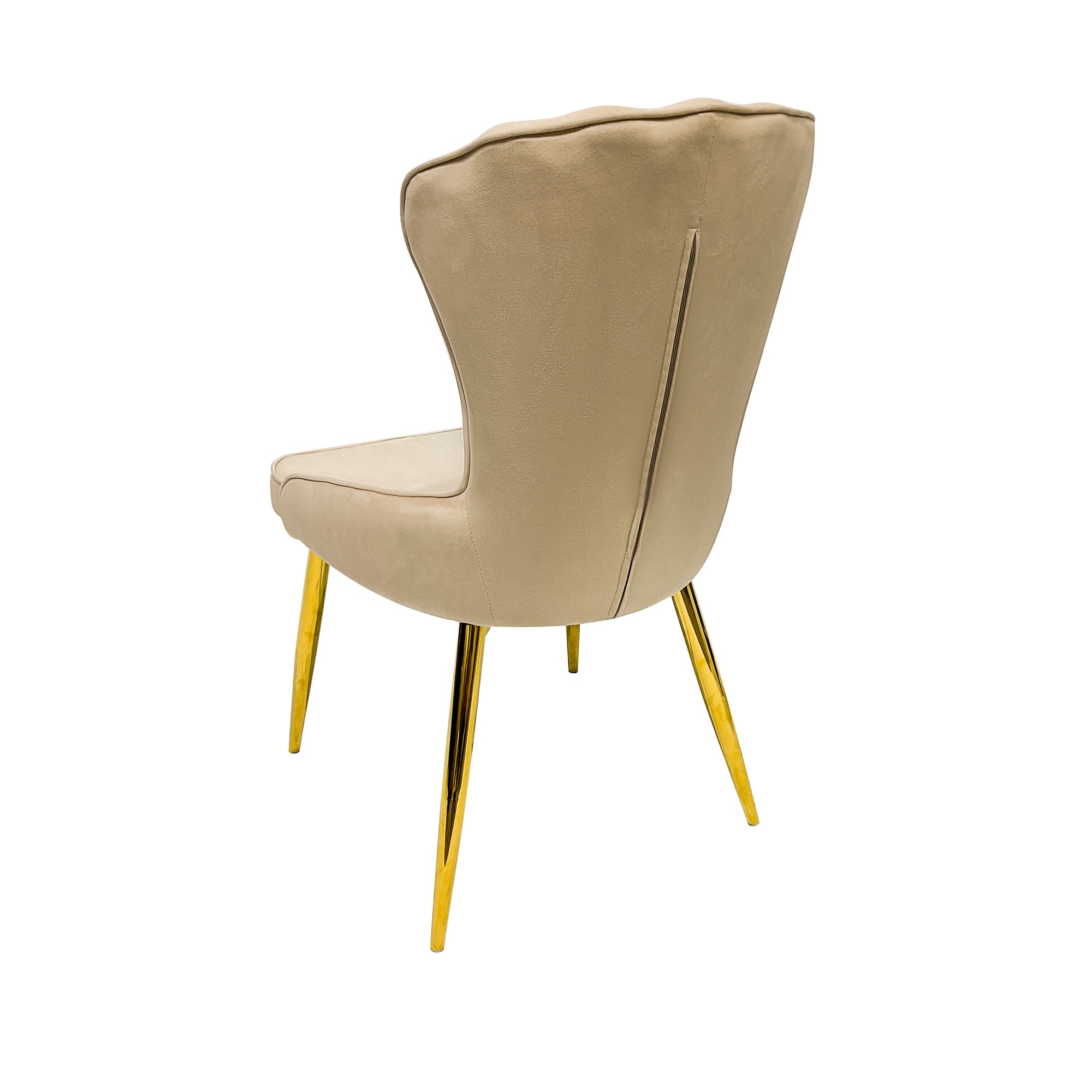 Dining Chairs Velvet Cushion Seat Chair Stainless Steel Golden Legs Dining Room Chair