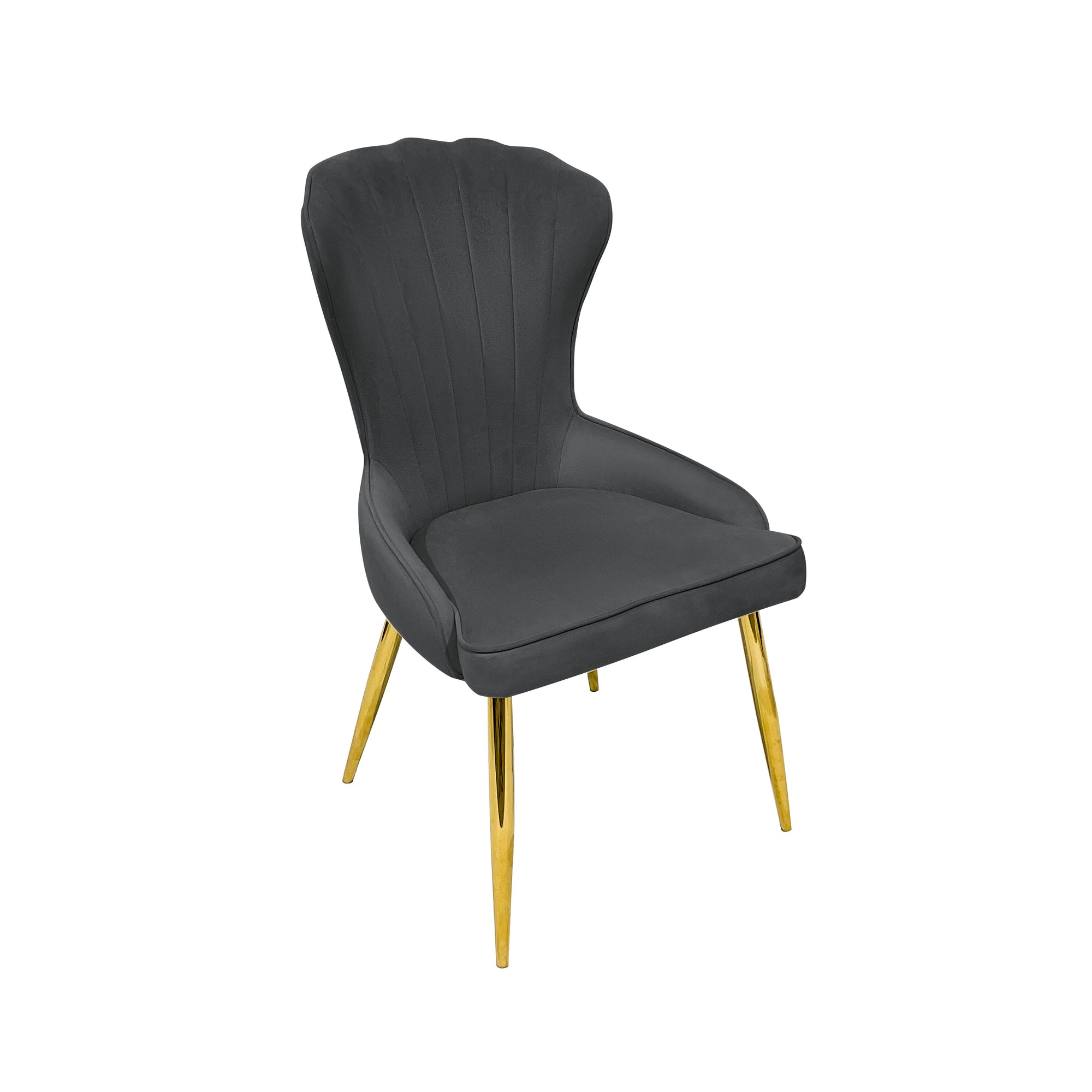Dining Chairs Velvet Cushion Seat Chair Stainless Steel Golden Legs Dining Room Chair