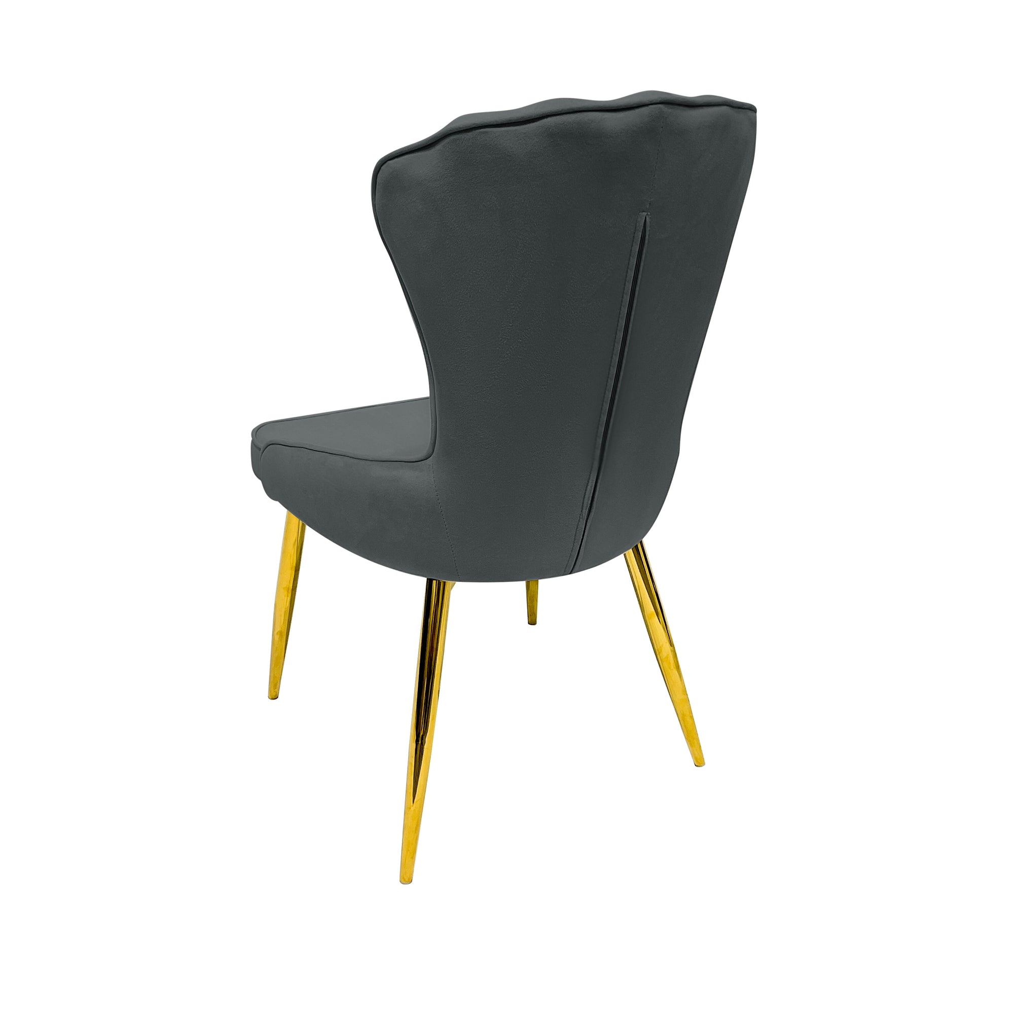Dining Chairs Velvet Cushion Seat Chair Stainless Steel Golden Legs Dining Room Chair