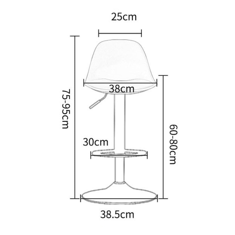 Adjustable Height Swivel Bar Stool Rotation, Stylish & Versatile Seating