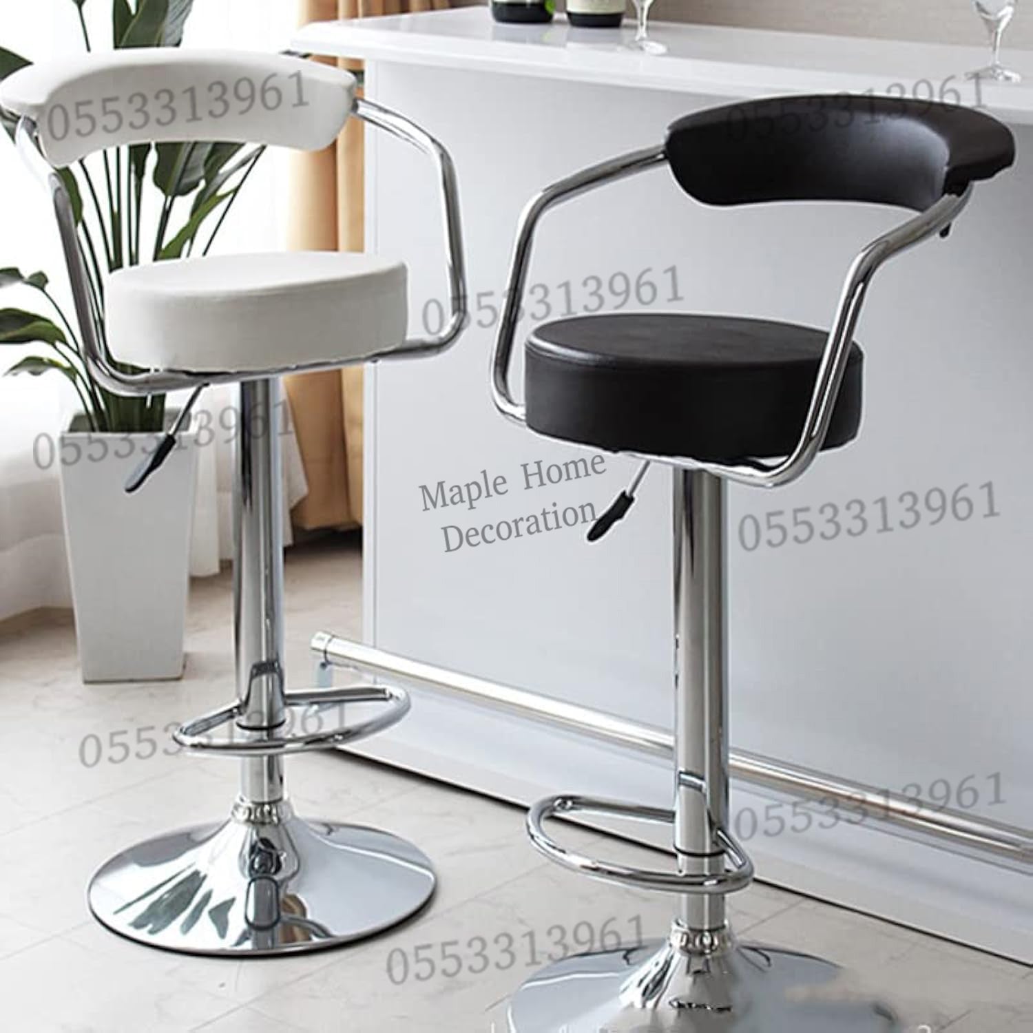 Adjustable Height Swivel Bar Stool Rotation, Stylish & Versatile Seating
