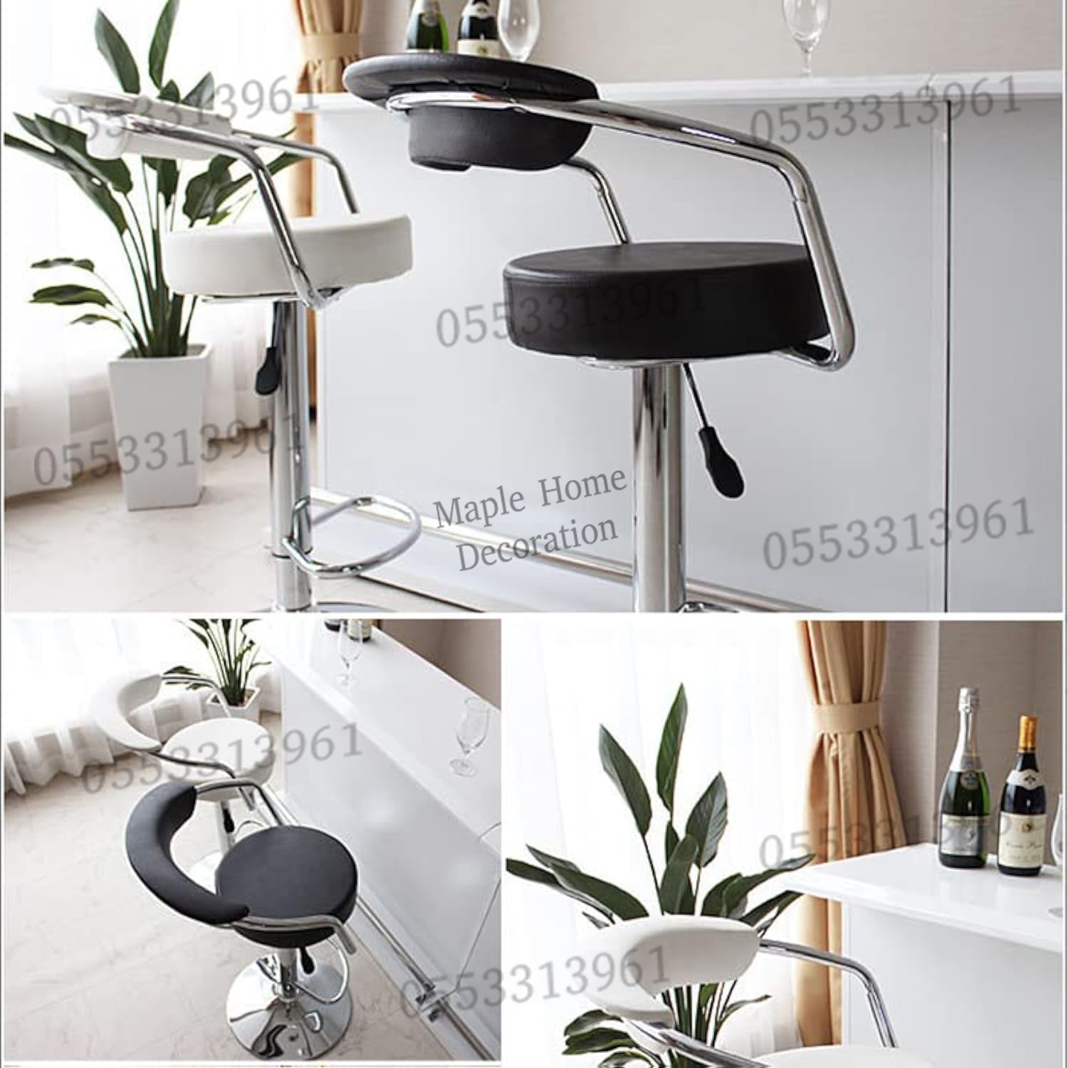 Adjustable Height Swivel Bar Stool Rotation, Stylish & Versatile Seating