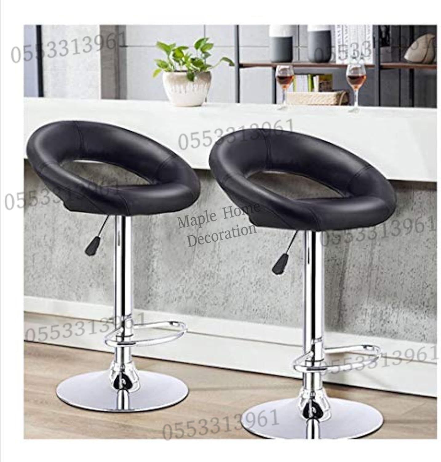 Adjustable Height Swivel Bar Stool Rotation, Stylish & Versatile Seating