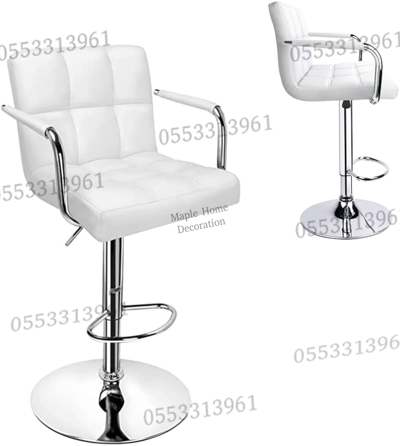 Adjustable Height Swivel Bar Stool Rotation, Stylish & Versatile Seating
