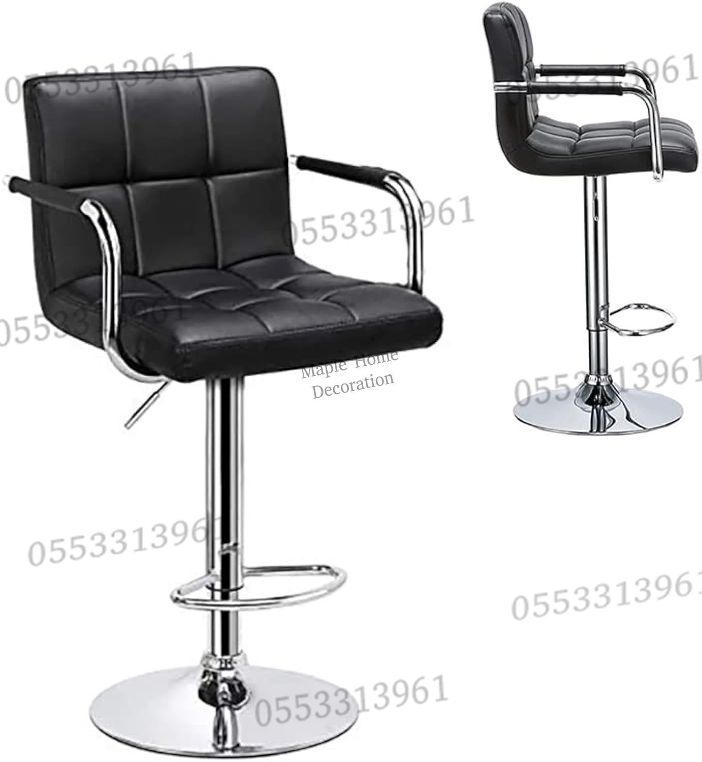 Adjustable Height Swivel Bar Stool Rotation, Stylish & Versatile Seating