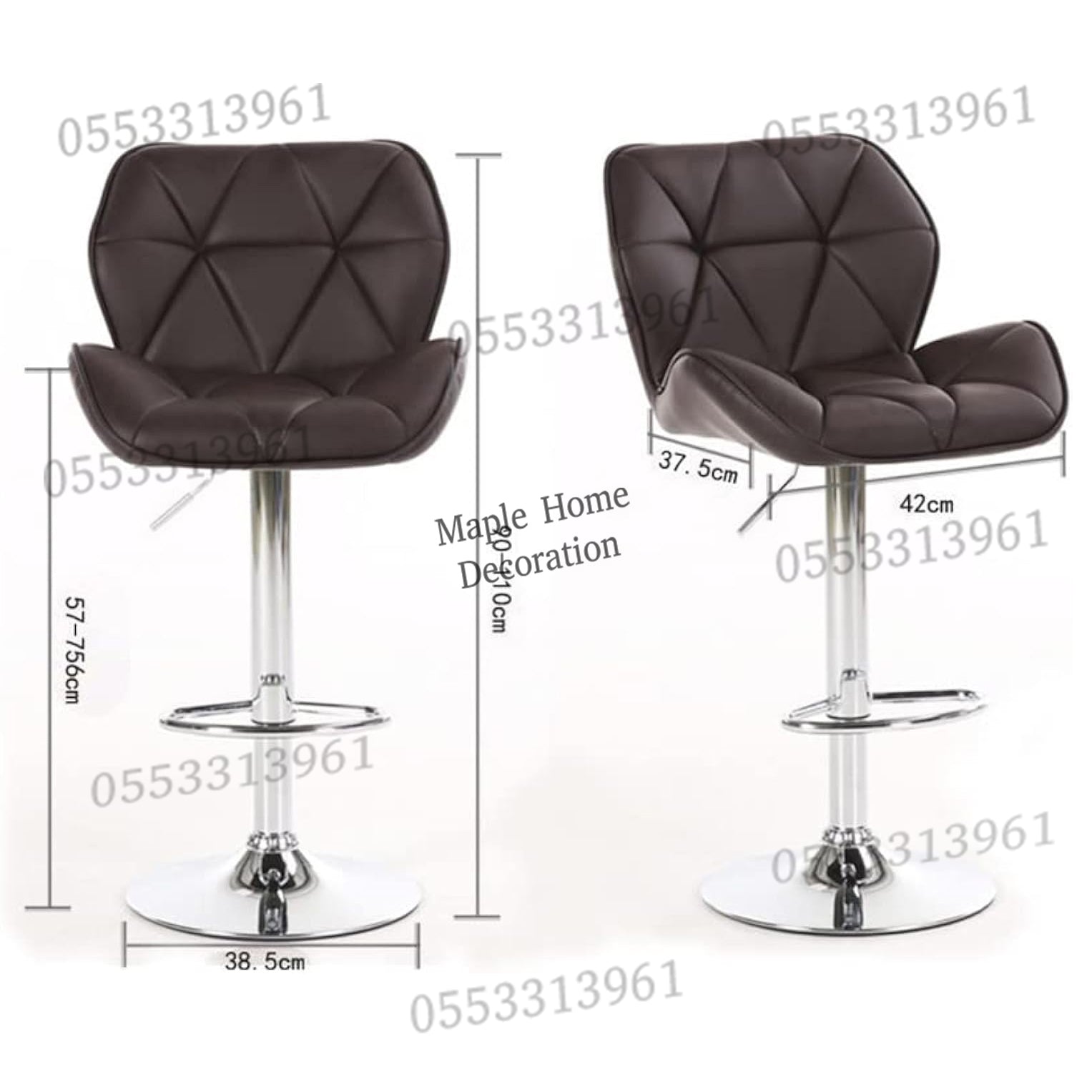 Adjustable Height Swivel Bar Stool Rotation, Stylish & Versatile Seating