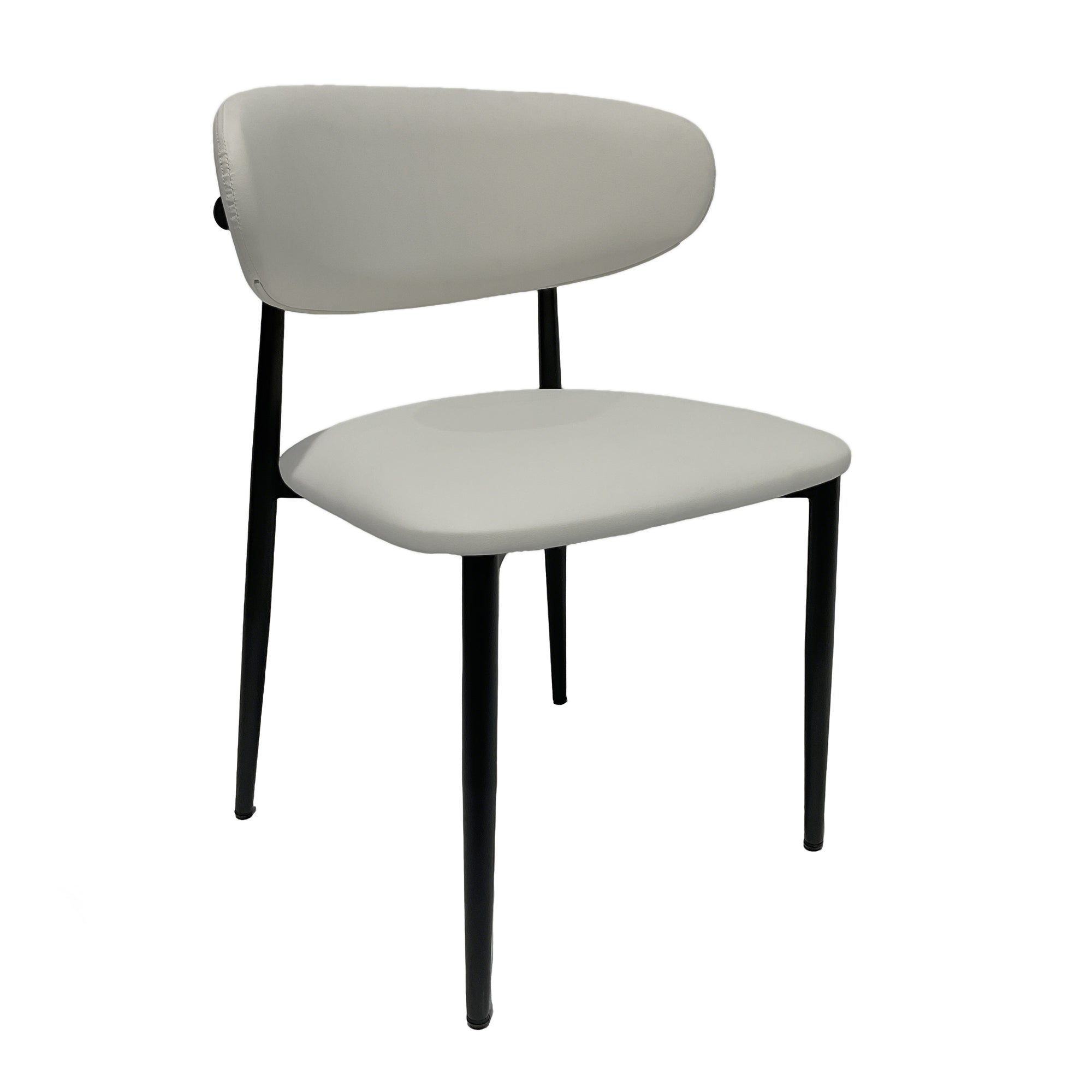 Premium Artificial Leather Dining Chair by MAPLE HOME DECORATION - Modern Minimalist Ergonomic Restaurant Chair with Sturdy Metal Frame, Ideal for UAE Homes, Hotels & Small Apartments