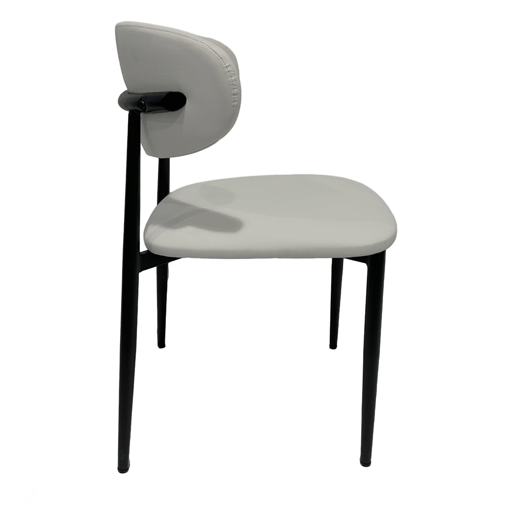 Premium Artificial Leather Dining Chair by MAPLE HOME DECORATION - Modern Minimalist Ergonomic Restaurant Chair with Sturdy Metal Frame, Ideal for UAE Homes, Hotels & Small Apartments