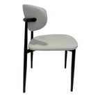 Premium Artificial Leather Dining Chair by MAPLE HOME DECORATION - Modern Minimalist Ergonomic Restaurant Chair with Sturdy Metal Frame, Ideal for UAE Homes, Hotels & Small Apartments