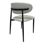 Premium Artificial Leather Dining Chair by MAPLE HOME DECORATION - Modern Minimalist Ergonomic Restaurant Chair with Sturdy Metal Frame, Ideal for UAE Homes, Hotels & Small Apartments