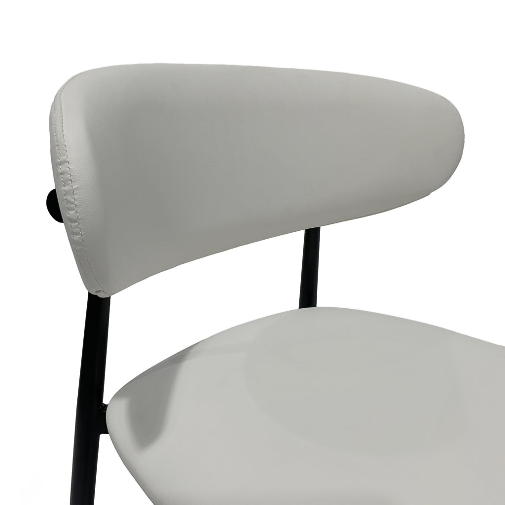 Premium Artificial Leather Dining Chair by MAPLE HOME DECORATION - Modern Minimalist Ergonomic Restaurant Chair with Sturdy Metal Frame, Ideal for UAE Homes, Hotels & Small Apartments