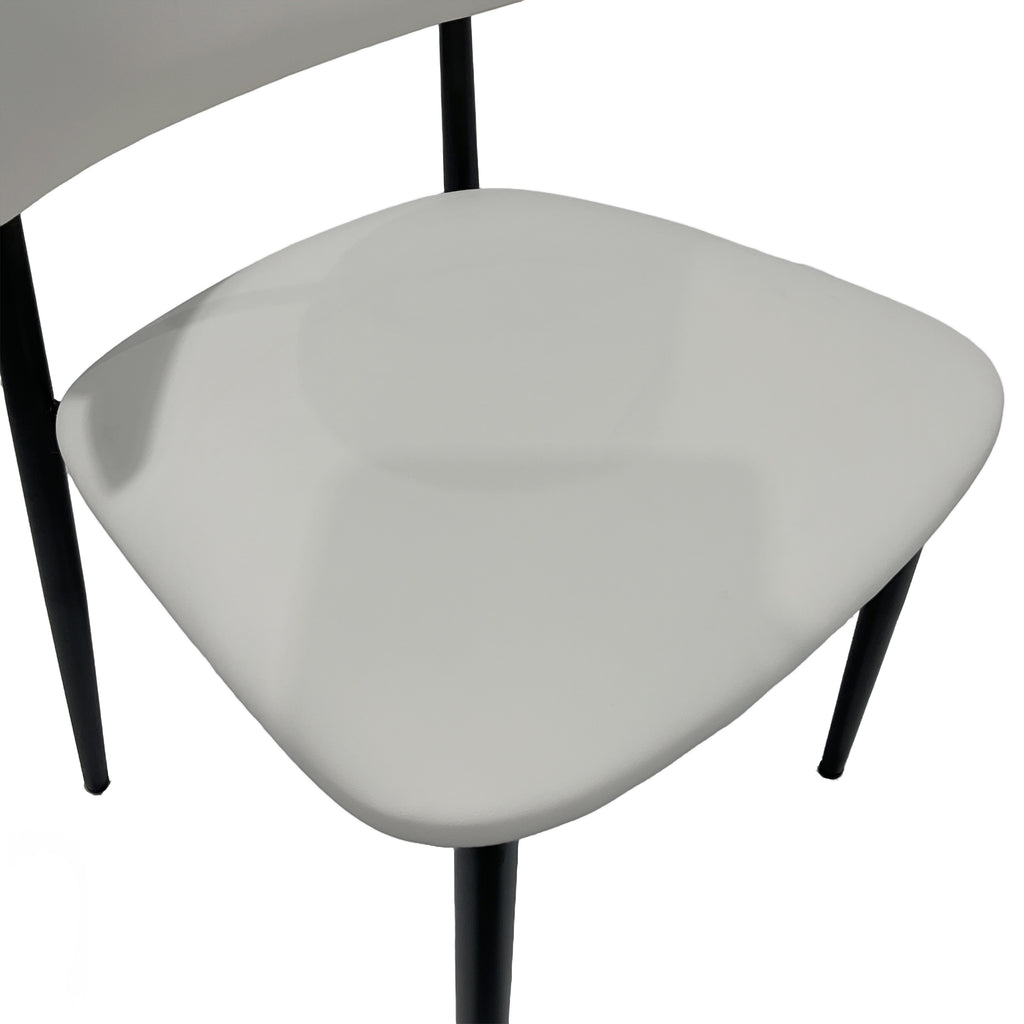 Premium Artificial Leather Dining Chair by MAPLE HOME DECORATION - Modern Minimalist Ergonomic Restaurant Chair with Sturdy Metal Frame, Ideal for UAE Homes, Hotels & Small Apartments