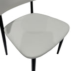 Premium Artificial Leather Dining Chair by MAPLE HOME DECORATION - Modern Minimalist Ergonomic Restaurant Chair with Sturdy Metal Frame, Ideal for UAE Homes, Hotels & Small Apartments