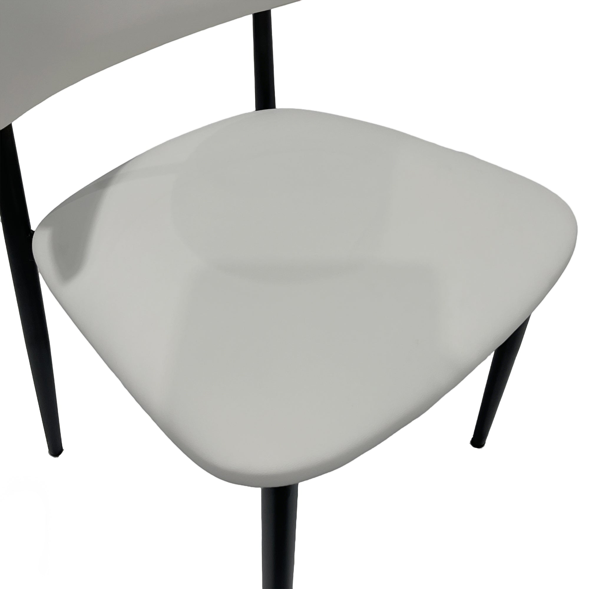 Premium Artificial Leather Dining Chair by MAPLE HOME DECORATION - Modern Minimalist Ergonomic Restaurant Chair with Sturdy Metal Frame, Ideal for UAE Homes, Hotels & Small Apartments