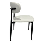 Premium Artificial Leather Dining Chair by MAPLE HOME DECORATION - Modern Minimalist Ergonomic Restaurant Chair with Sturdy Metal Frame, Ideal for UAE Homes, Hotels & Small Apartments