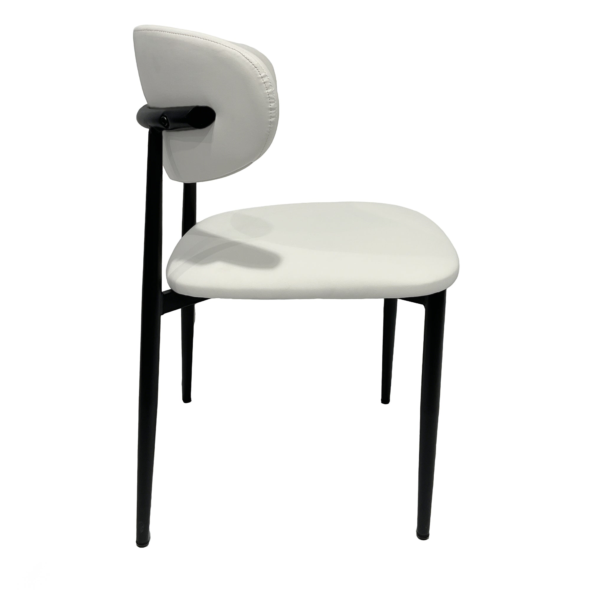 Premium Artificial Leather Dining Chair by MAPLE HOME DECORATION - Modern Minimalist Ergonomic Restaurant Chair with Sturdy Metal Frame, Ideal for UAE Homes, Hotels & Small Apartments