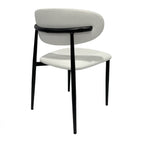 Premium Artificial Leather Dining Chair by MAPLE HOME DECORATION - Modern Minimalist Ergonomic Restaurant Chair with Sturdy Metal Frame, Ideal for UAE Homes, Hotels & Small Apartments