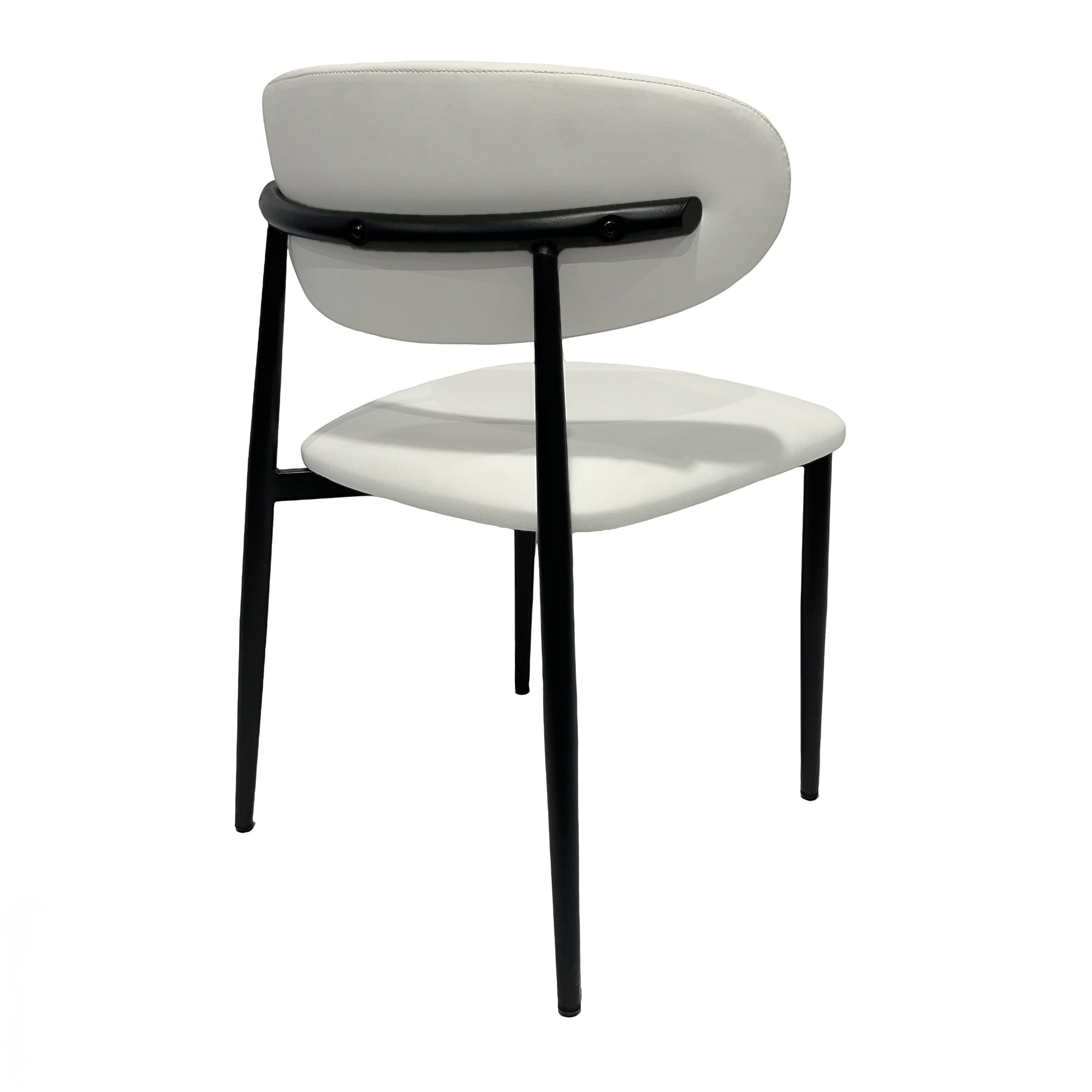 Premium Artificial Leather Dining Chair by MAPLE HOME DECORATION - Modern Minimalist Ergonomic Restaurant Chair with Sturdy Metal Frame, Ideal for UAE Homes, Hotels & Small Apartments