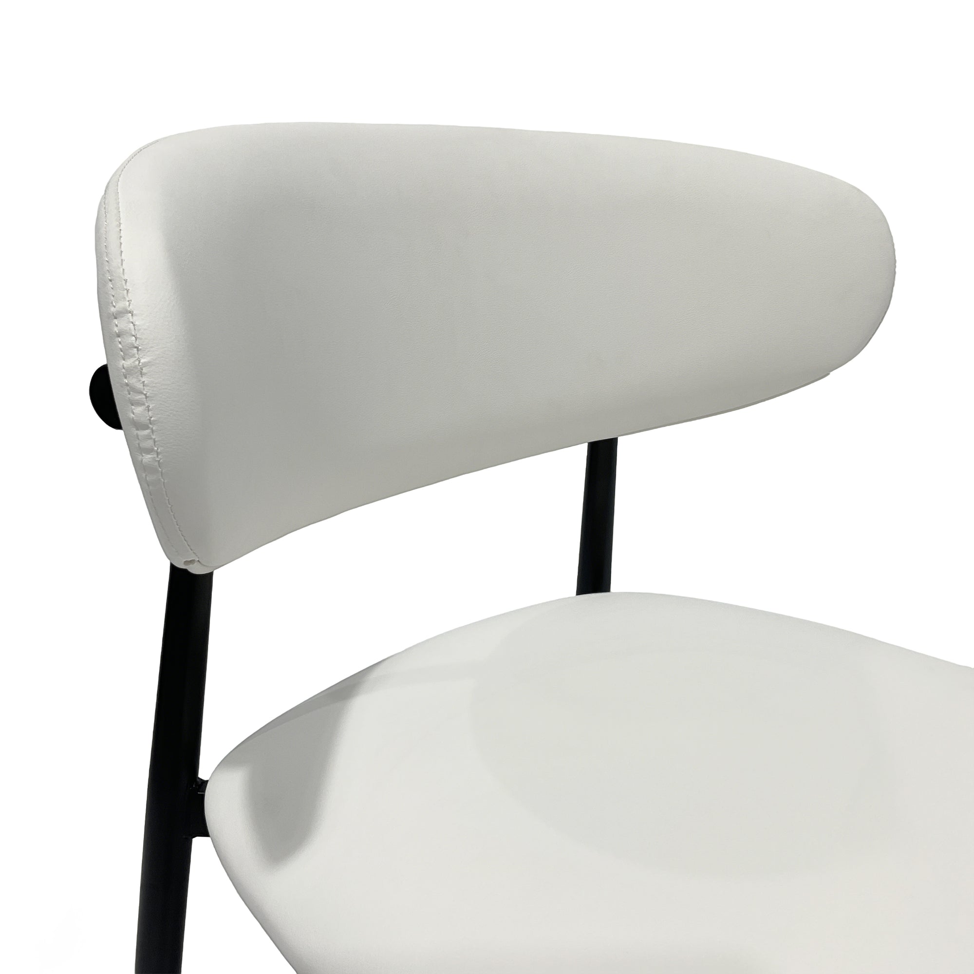 Premium Artificial Leather Dining Chair by MAPLE HOME DECORATION - Modern Minimalist Ergonomic Restaurant Chair with Sturdy Metal Frame, Ideal for UAE Homes, Hotels & Small Apartments