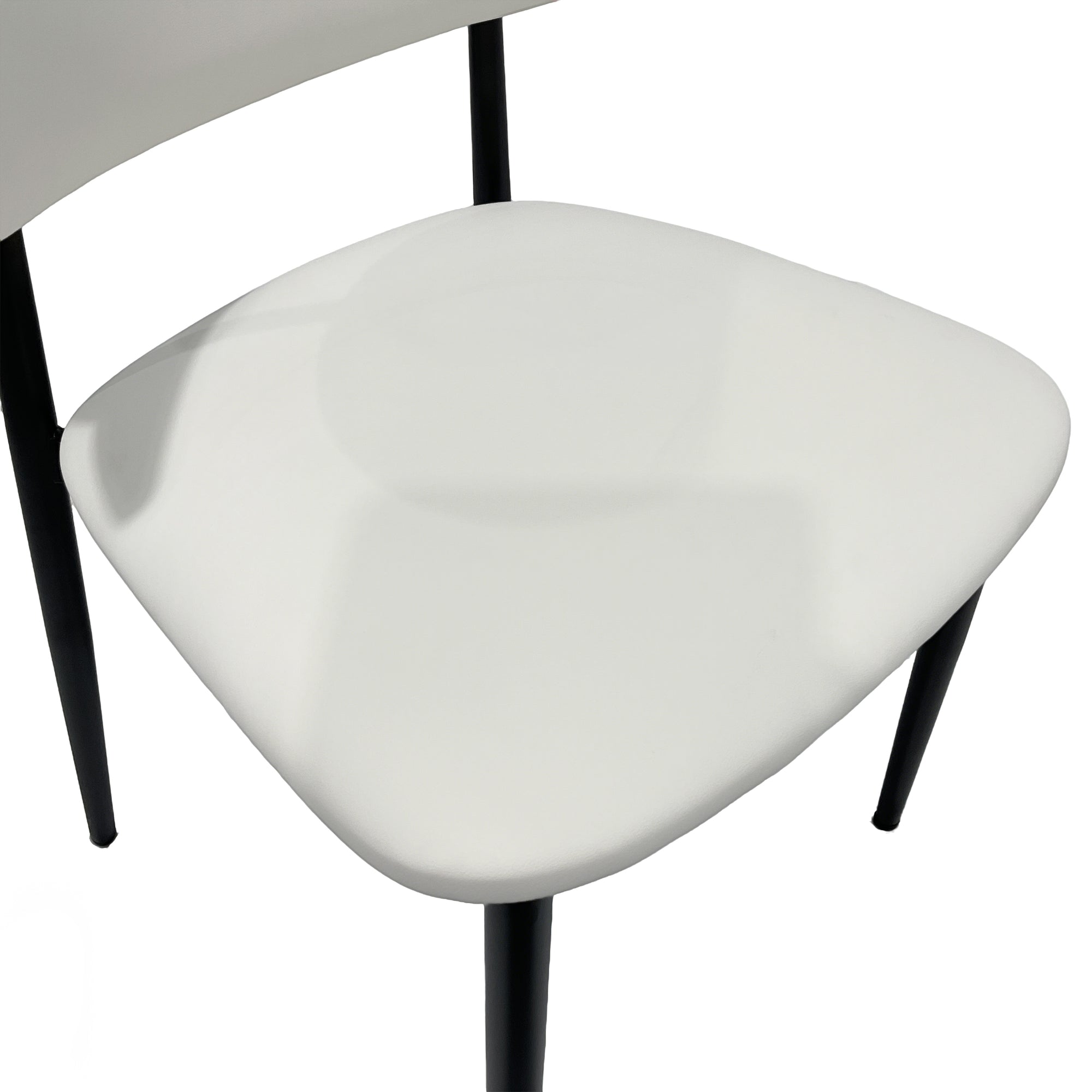 Premium Artificial Leather Dining Chair by MAPLE HOME DECORATION - Modern Minimalist Ergonomic Restaurant Chair with Sturdy Metal Frame, Ideal for UAE Homes, Hotels & Small Apartments