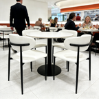 Premium Artificial Leather Dining Chair by MAPLE HOME DECORATION - Modern Minimalist Ergonomic Restaurant Chair with Sturdy Metal Frame, Ideal for UAE Homes, Hotels & Small Apartments