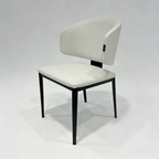 Premium Artificial Leather Dining Chair by MAPLE HOME DECORATION - Modern Minimalist Ergonomic Restaurant Chair with Sturdy Metal Frame, Ideal for UAE Homes, Hotels & Small Apartments