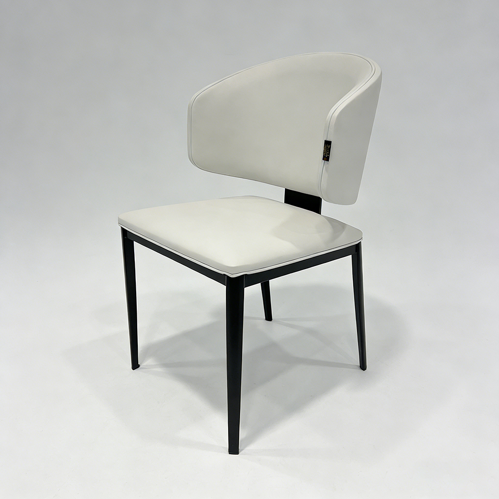 Premium Artificial Leather Dining Chair by MAPLE HOME DECORATION - Modern Minimalist Ergonomic Restaurant Chair with Sturdy Metal Frame, Ideal for UAE Homes, Hotels & Small Apartments