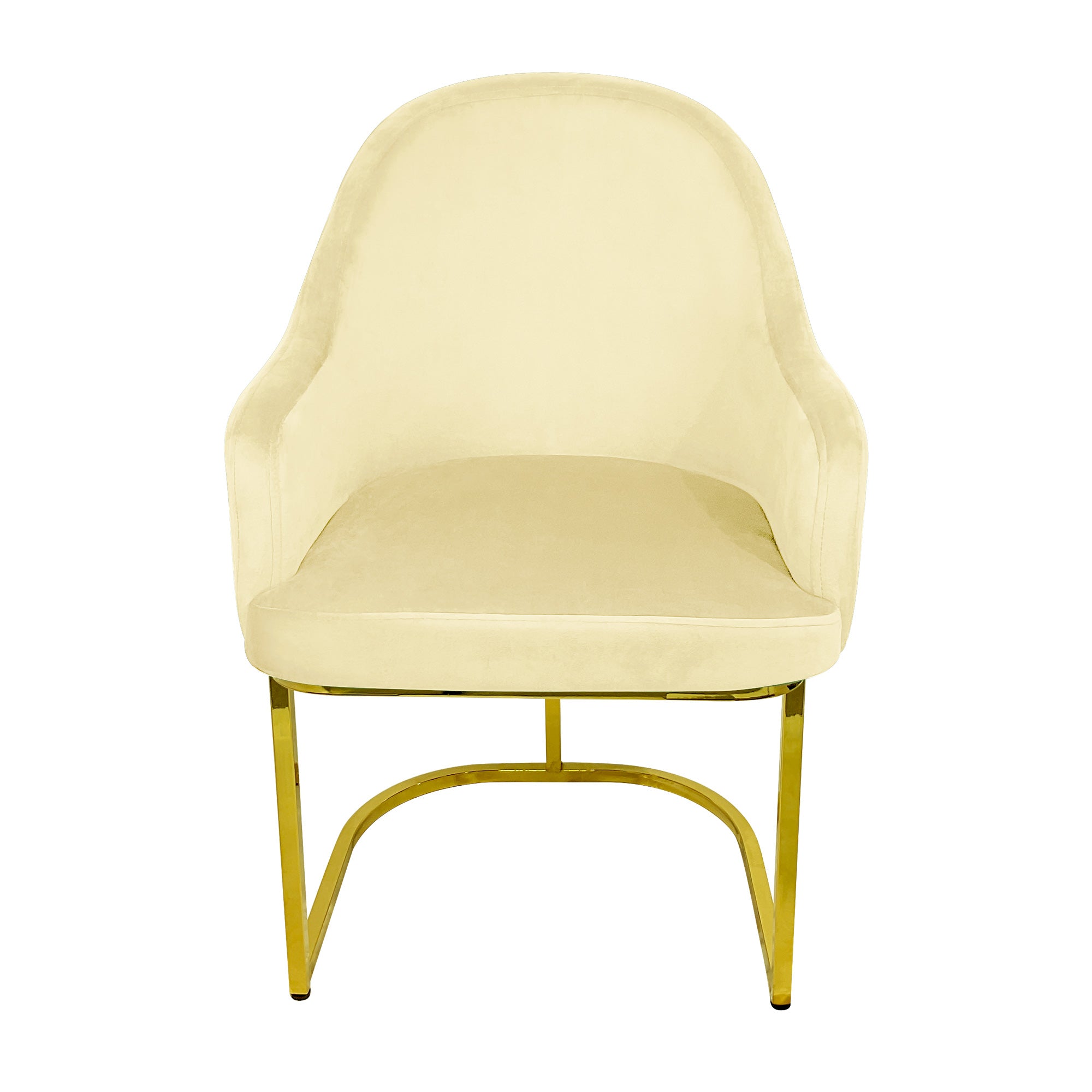 Dining Chairs Velvet Cushion Seat Chair Stainless Steel Golden Legs Dining Room Chair
