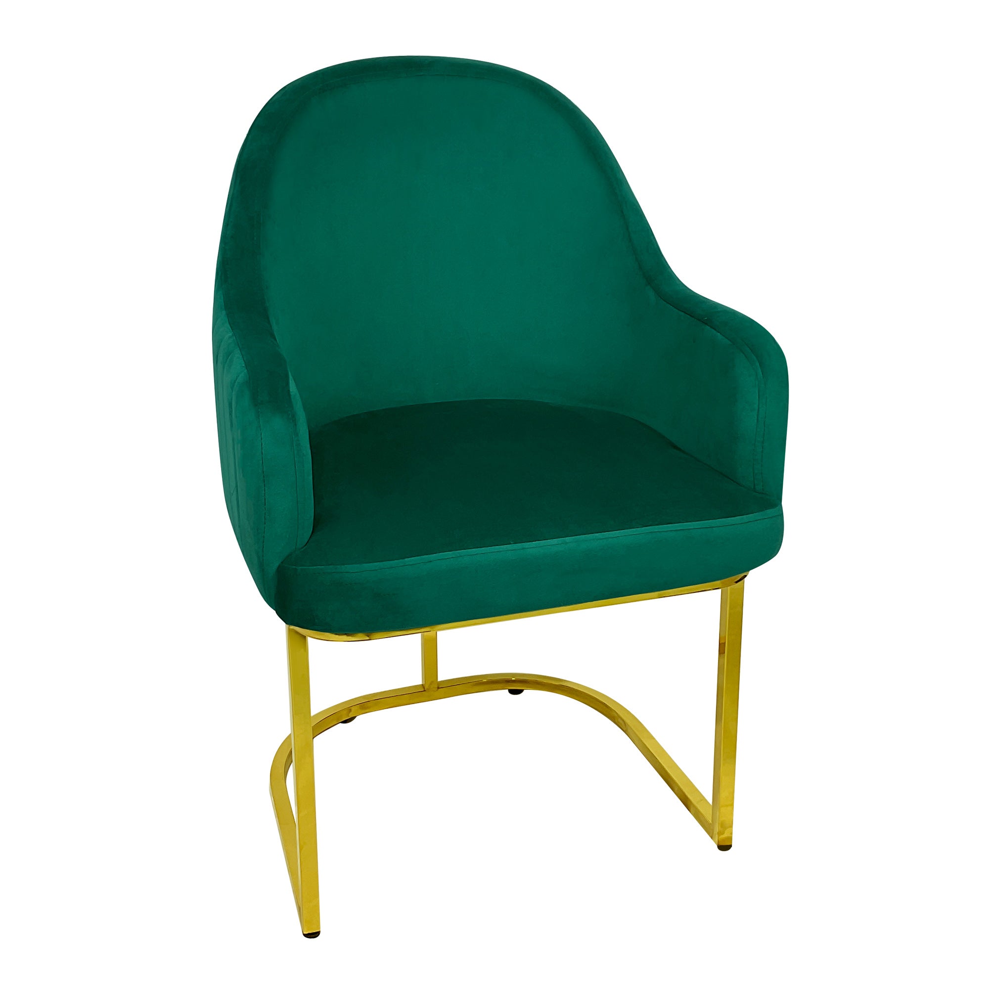 Dining Chairs Velvet Cushion Seat Chair Stainless Steel Golden Legs Dining Room Chair