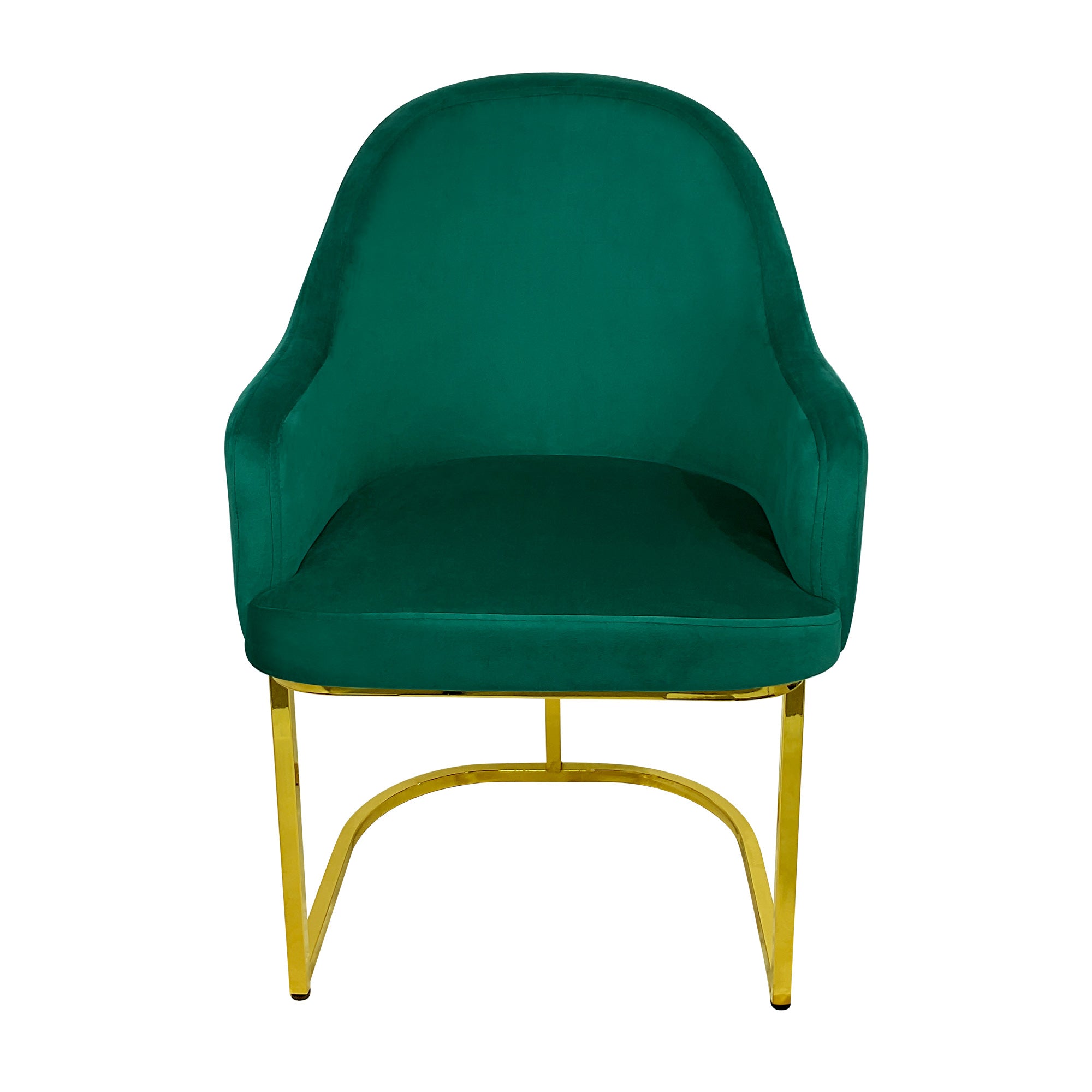 Dining Chairs Velvet Cushion Seat Chair Stainless Steel Golden Legs Dining Room Chair
