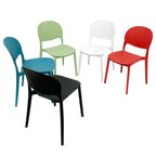 Heavy Duty Plastic Chairs Multi-Color Indoor Outdoor Seating Caf¨¦s Homes