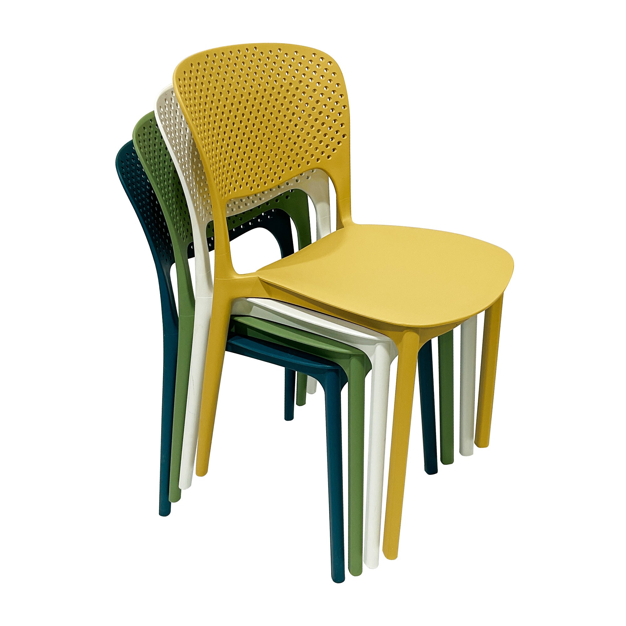 Heavy Duty Plastic Chairs Multi-Color Indoor Outdoor Seating Caf¨¦s Homes