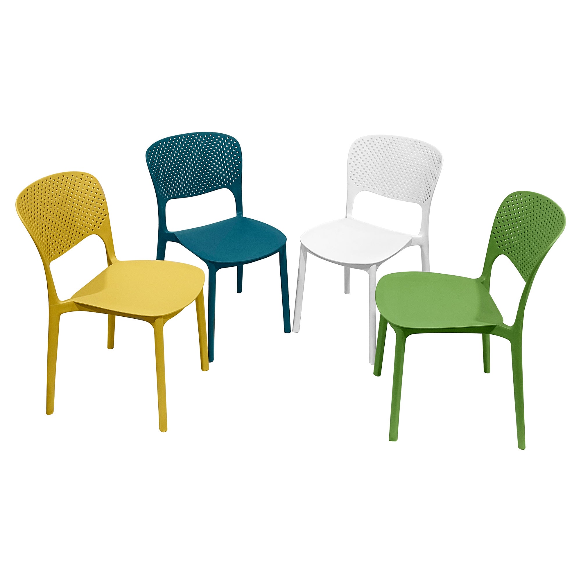 Heavy Duty Plastic Chairs Multi-Color Indoor Outdoor Seating Caf¨¦s Homes