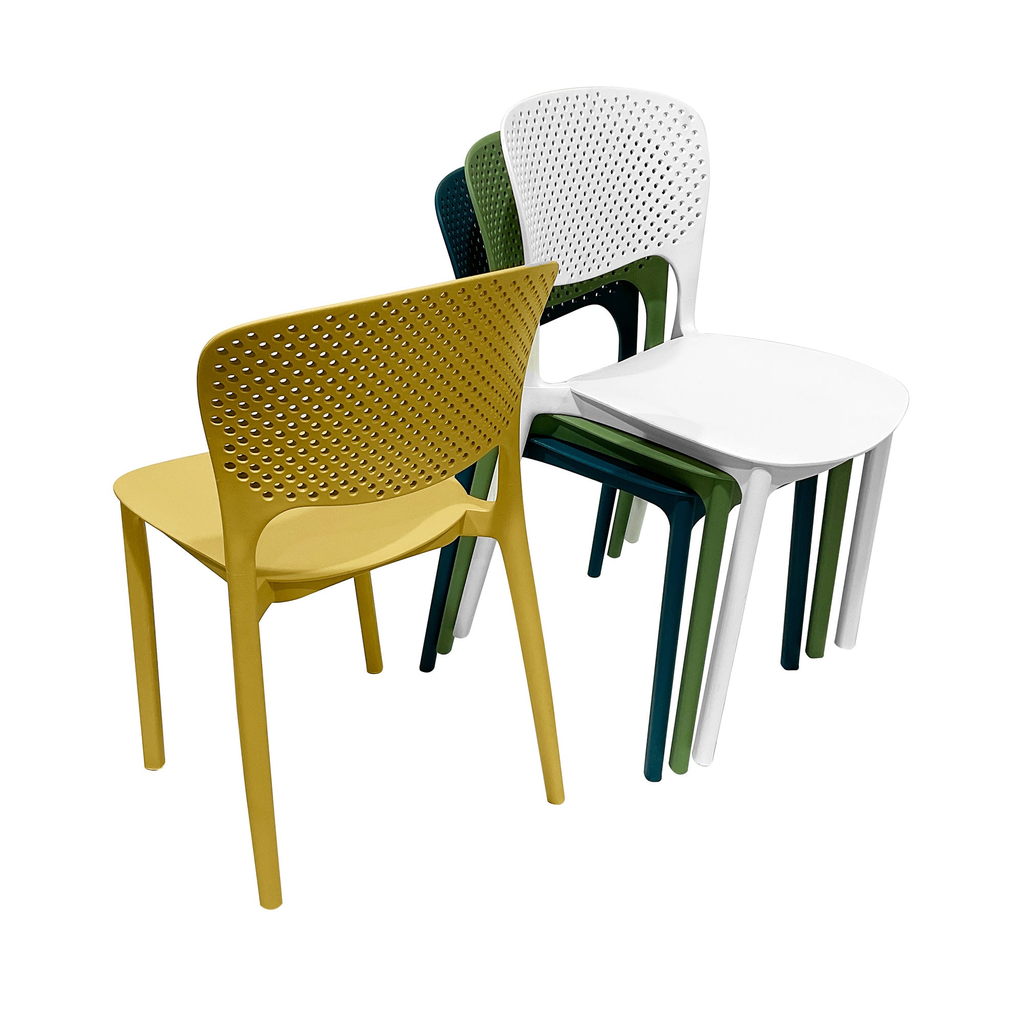 Heavy Duty Plastic Chairs Multi-Color Indoor Outdoor Seating Caf¨¦s Homes