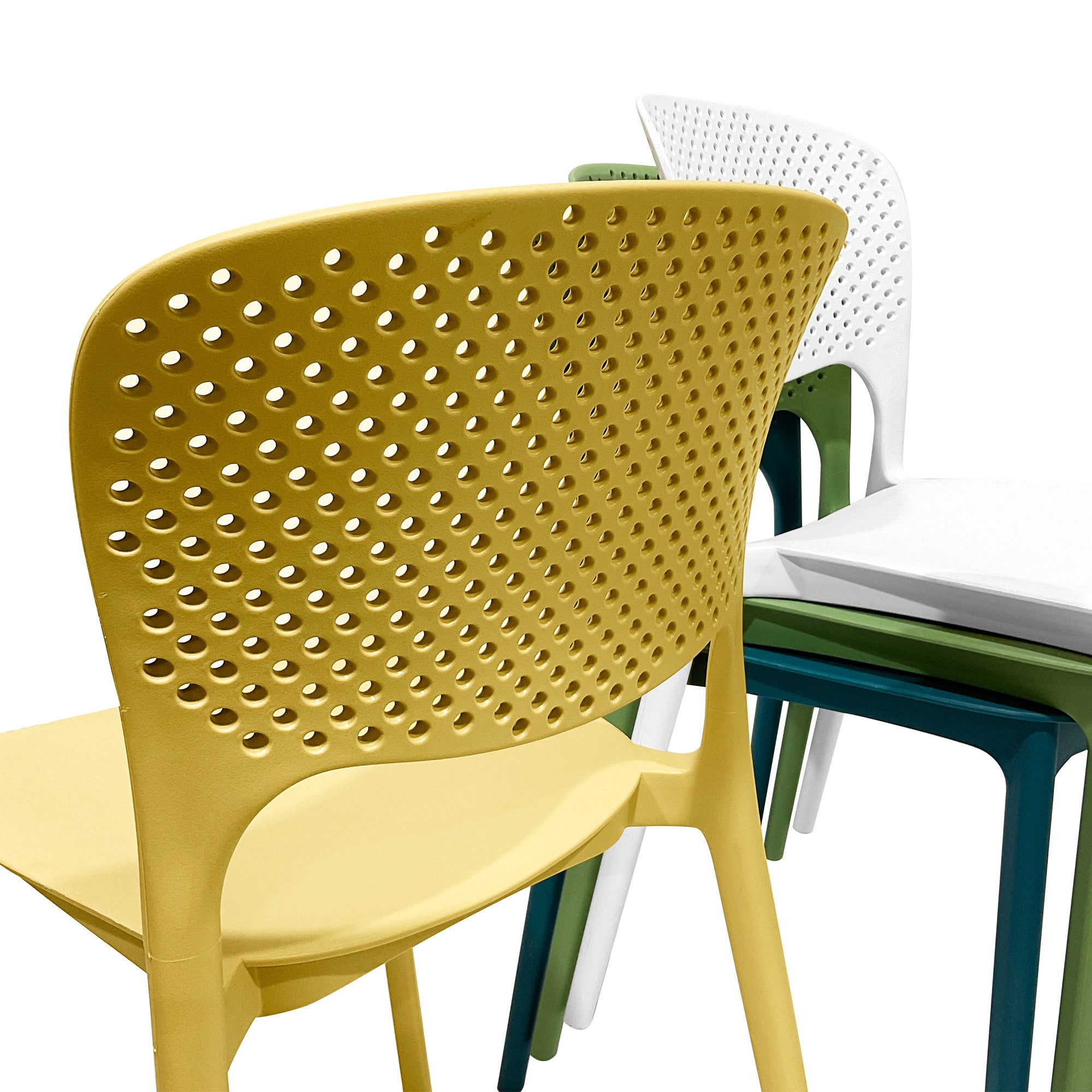 Heavy Duty Plastic Chairs Multi-Color Indoor Outdoor Seating Caf¨¦s Homes