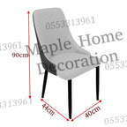 Dining Chairs Velvet Cushion Seat Chair Stainless Steel Golden Legs Dining Room Chair