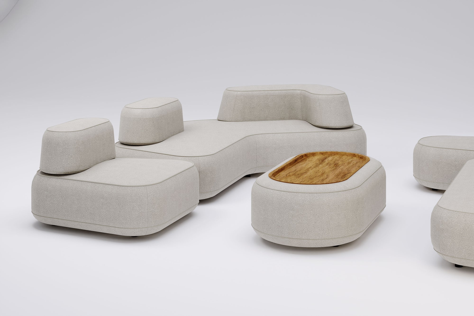 Maple Home Upholstered Sofa Set Custom Sizes & Colors,UAE-Made