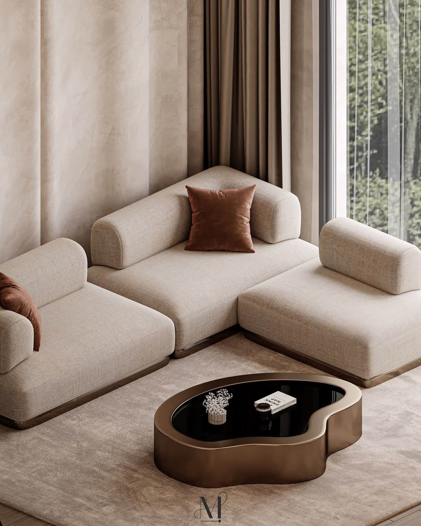 Maple Home Upholstered Sofa Set Custom Sizes & Colors,UAE-Made