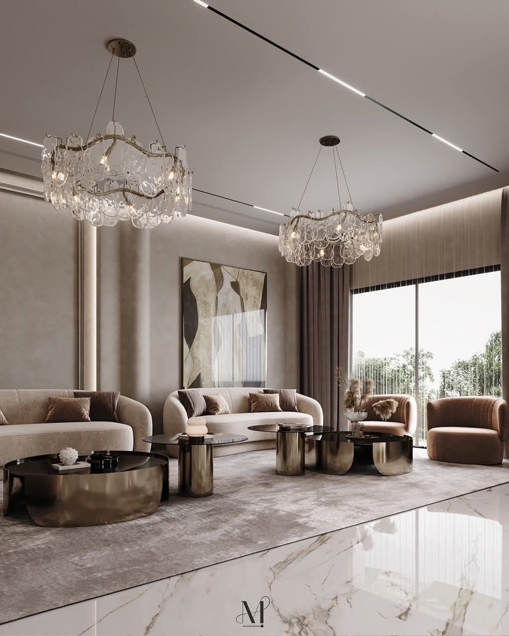 Maple Home Upholstered Sofa Set Custom Sizes & Colors,UAE-Made