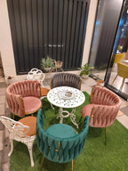 Dining Chairs Velvet Cushion Seat Chair Stainless Steel Golden Legs Dining Room Chair