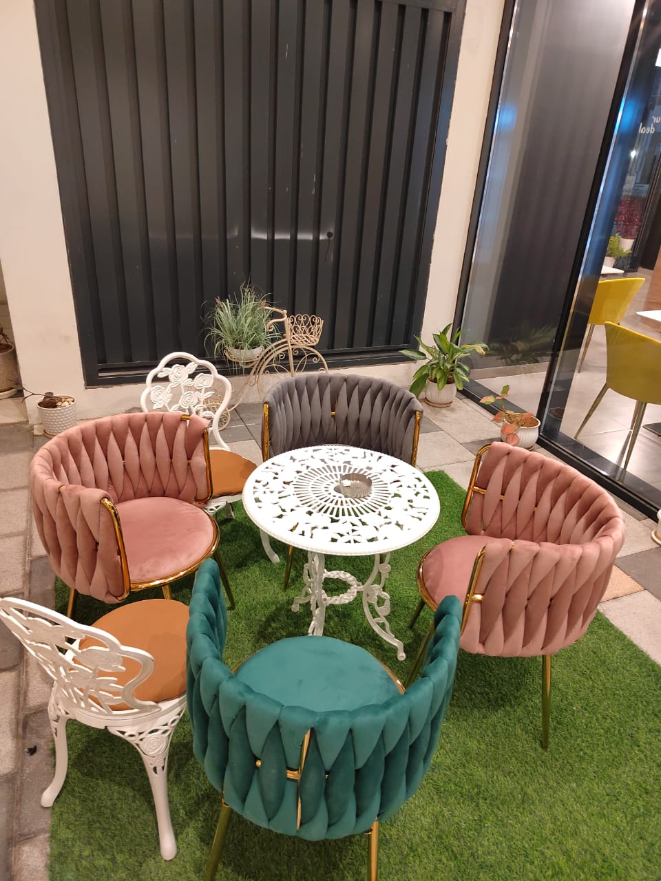Dining Chairs Velvet Cushion Seat Chair Stainless Steel Golden Legs Dining Room Chair