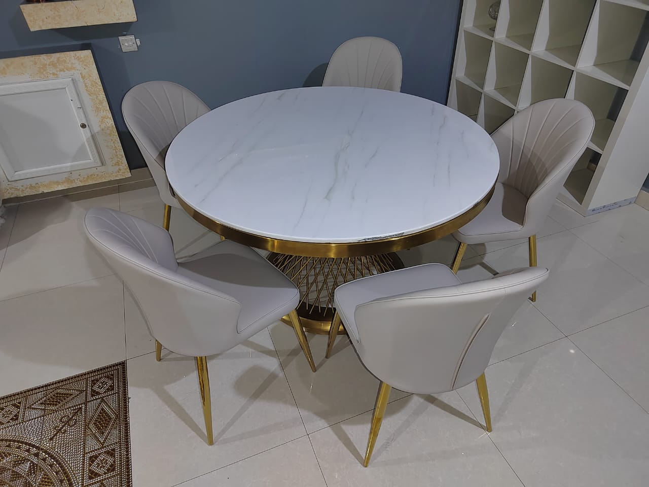 Dining Chairs Velvet Cushion Seat Chair Stainless Steel Golden Legs Dining Room Chair