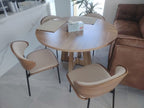Dining Chairs Velvet Cushion Seat Chair Stainless Steel Golden Legs Dining Room Chair