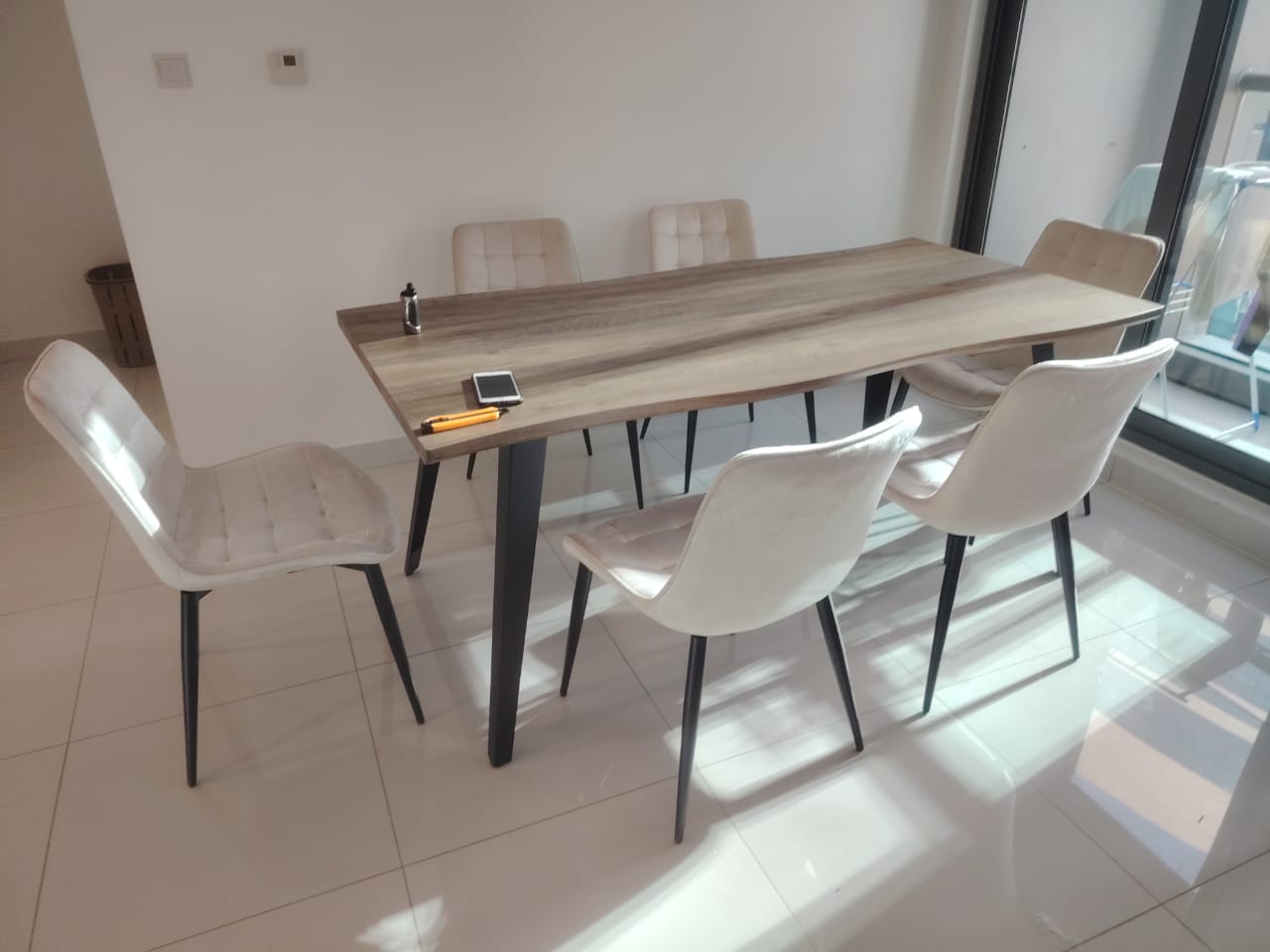 Dining Chairs Velvet Cushion Seat Chair Stainless Steel Golden Legs Dining Room Chair