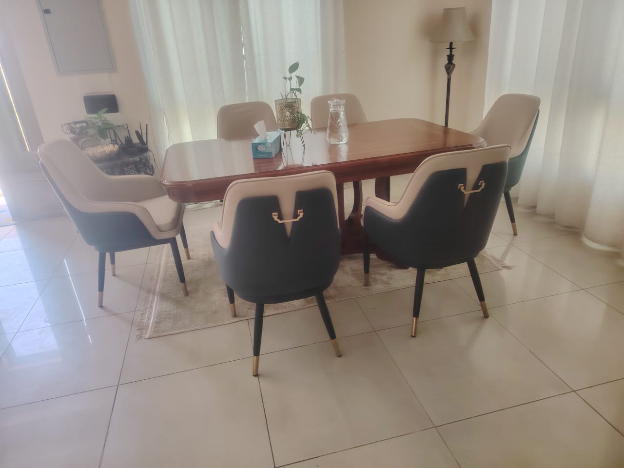 Dining Chairs Velvet Cushion Seat Chair Stainless Steel Golden Legs Dining Room Chair