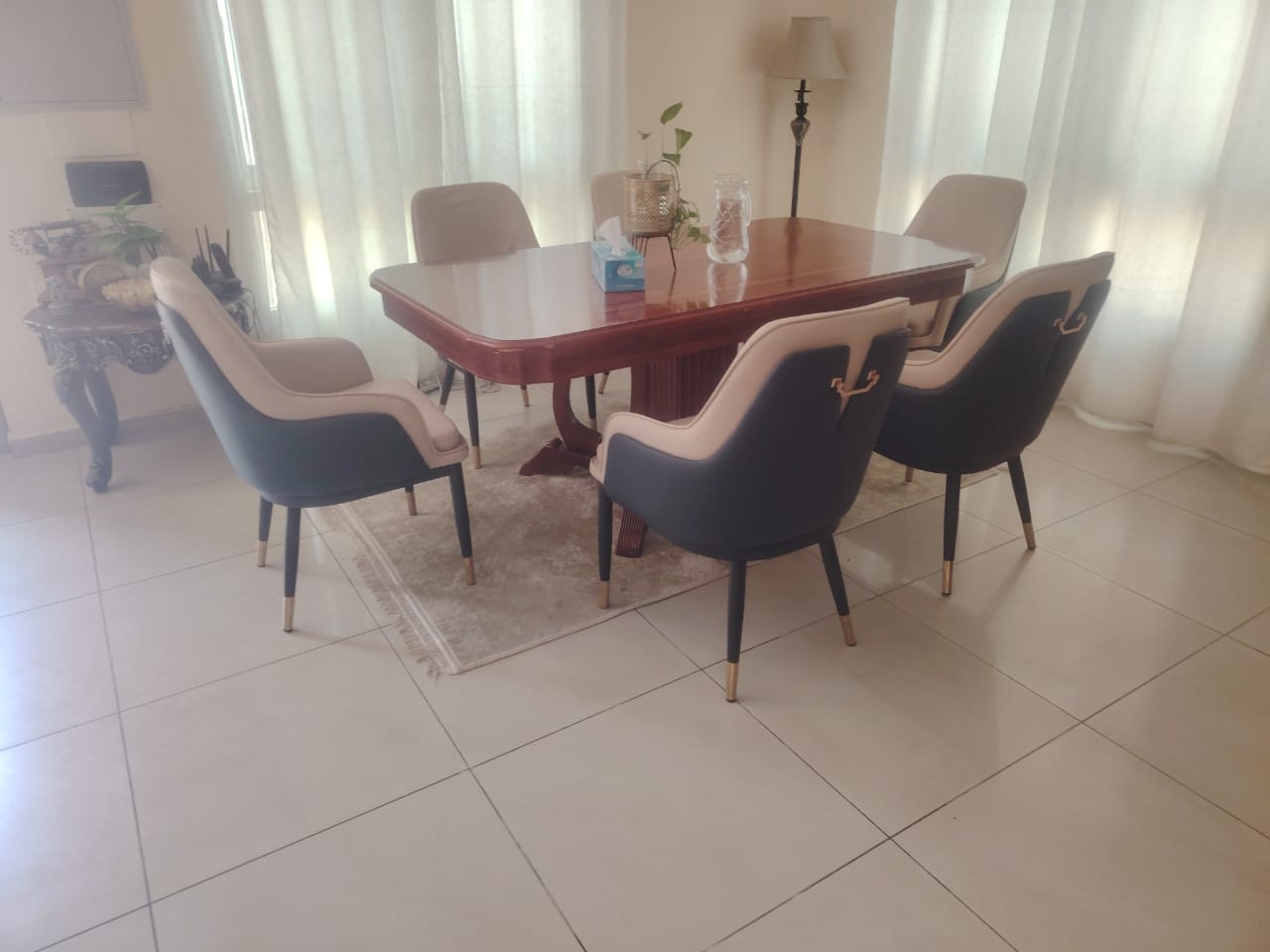 Dining Chairs Velvet Cushion Seat Chair Stainless Steel Golden Legs Dining Room Chair