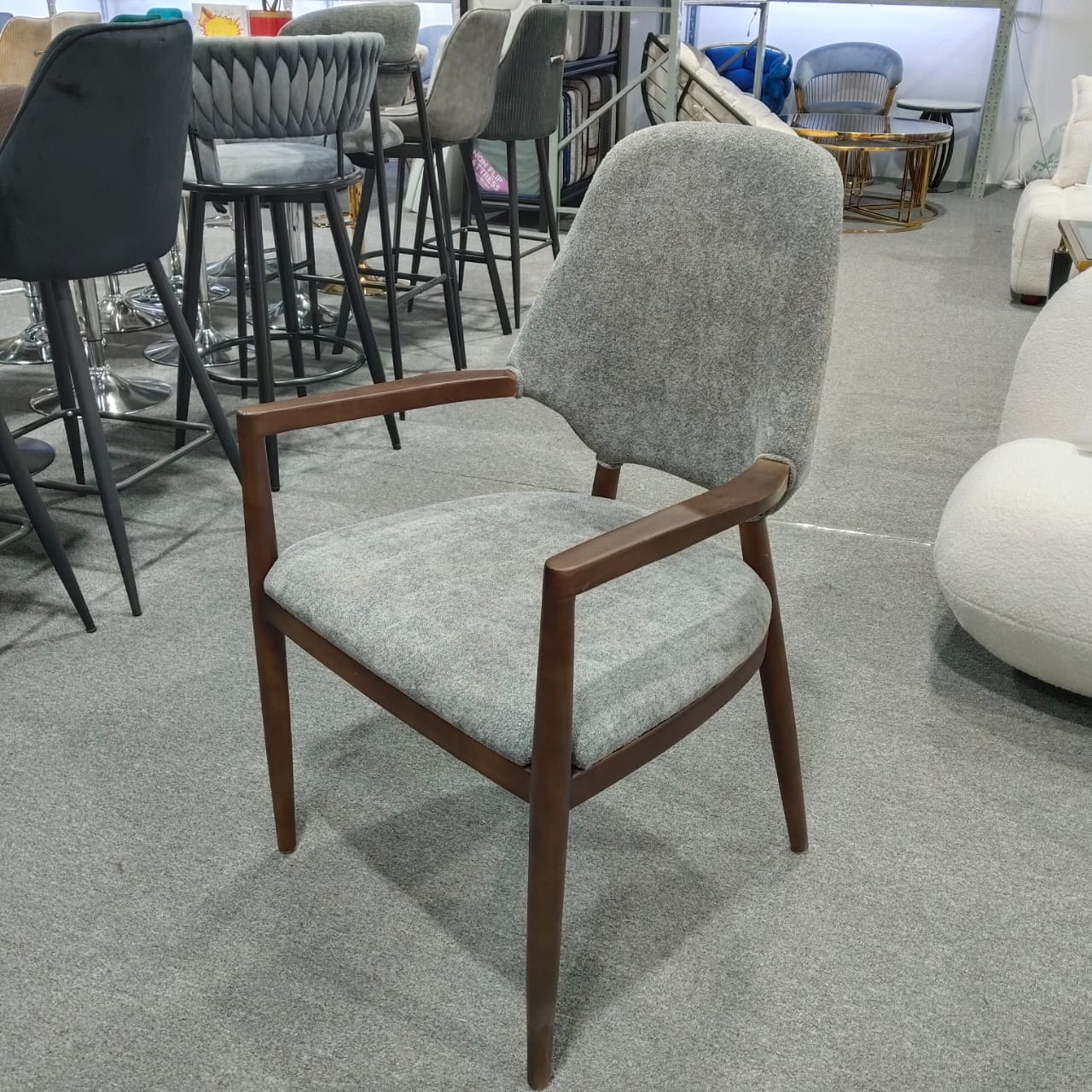 Dining Chairs Fabric Cushion Seat Restaurant Chair