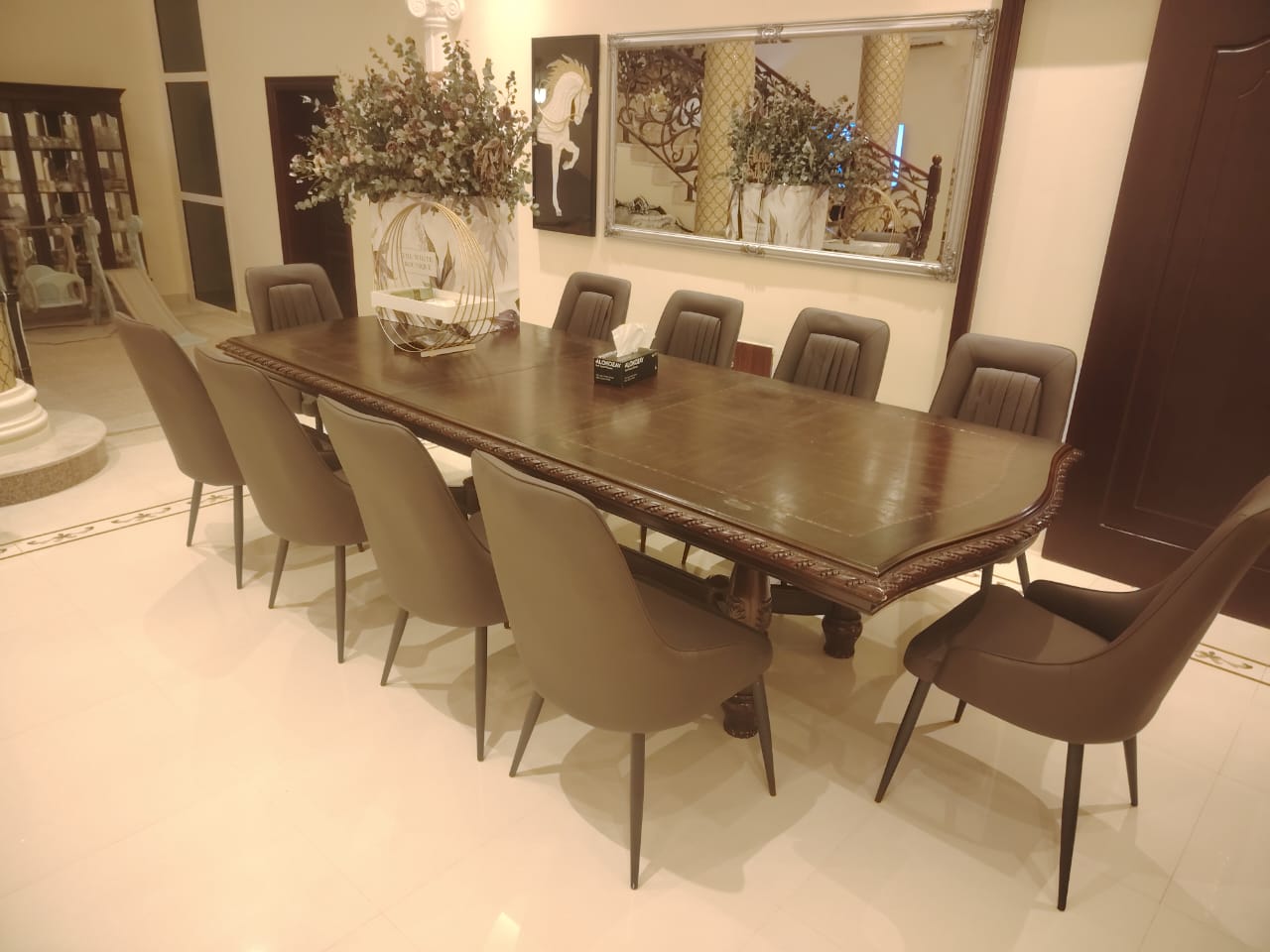 Dining Chairs Velvet Cushion Seat Chair Stainless Steel Golden Legs Dining Room Chair