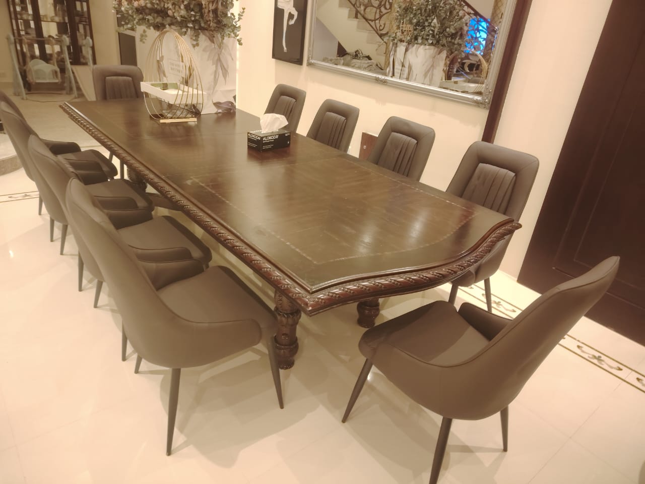 Dining Chairs Velvet Cushion Seat Chair Stainless Steel Golden Legs Dining Room Chair